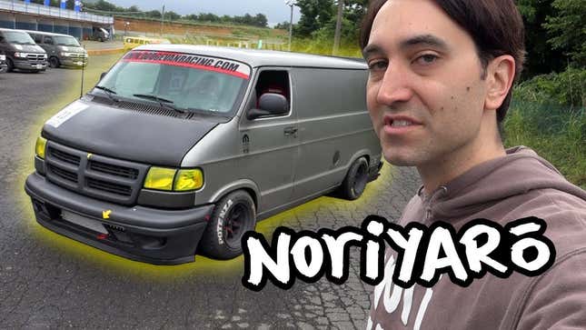 How Japanese Dodge Van Fanatics Modify Their Huge Vans To Hit The Track Is Deeply Fascinating