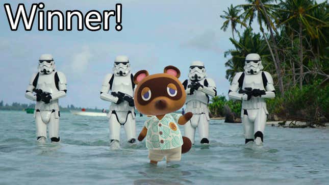 Image for article titled &#39;Shop Contest: Tom Nook On Vacation, Winners!