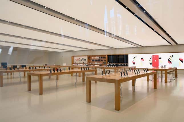 Apple stores in the U.S. remain closed, but Apple is still making billions.