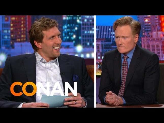 Dirk Nowitzki Gives Conan O'Brien A "Texas Citizenship Test"
