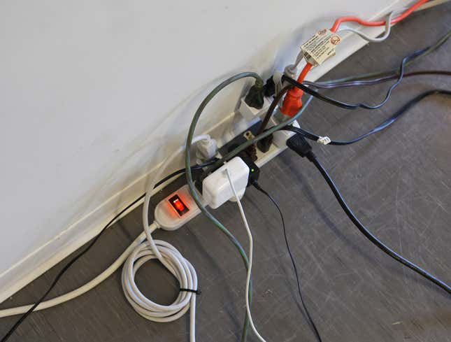 Image for article titled Everyone At Consumer Electronics Show Forced To Share Single Surge Protector