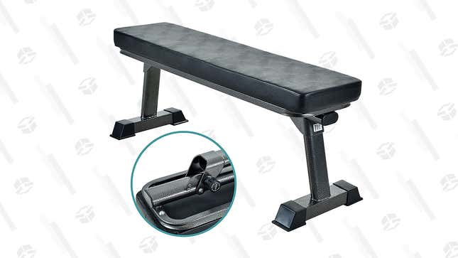 Finer Form Gym Quality Foldable Flat Bench | $100 | Amazon Gold Box