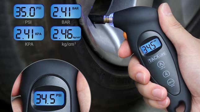 TACKLIFE Digital Tire Pressure Gauge | $7 | Amazon | Promo code W6F2F5XY