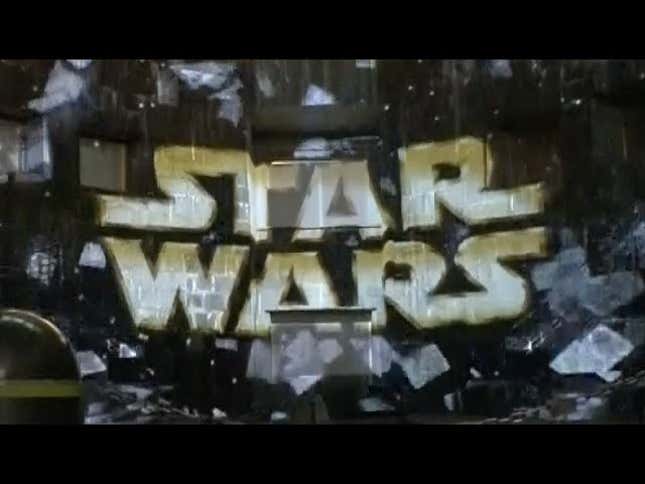 <em>Star Wars</em> in Japanese, Projection Mapped on a Wall