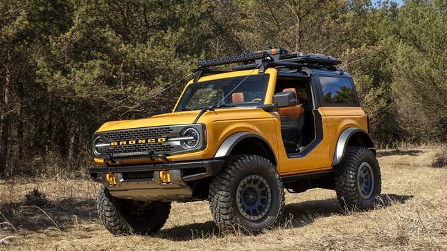 Image for article titled The 2021 Ford Bronco Should Totally Get Roadster Doors