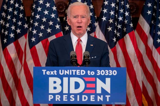 Image for article titled Biden Comes for Trump’s Saggy Throat: &#39;I Won’t Traffic in Hate and Fear&#39;—Unless It’s Trump, Because I Hate Him (OK, I’m Paraphrasing a Bit)