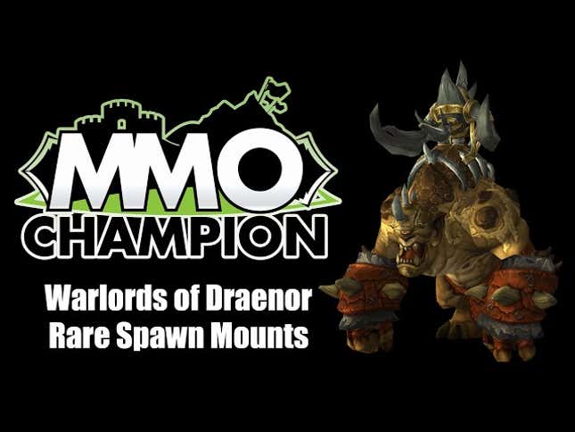 How To Get Seven Rare Spawn Mounts in <em>Warlords of Draenor</em>