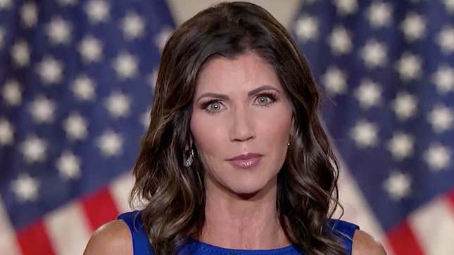 Image for article titled Gov. Kristi Noem Thanks Pages by Hosting Superspreader Event