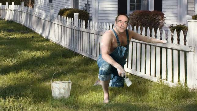Image for article titled Huckabee Earns Nickel For Presidential Campaign By Painting Old Widow’s Picket Fence