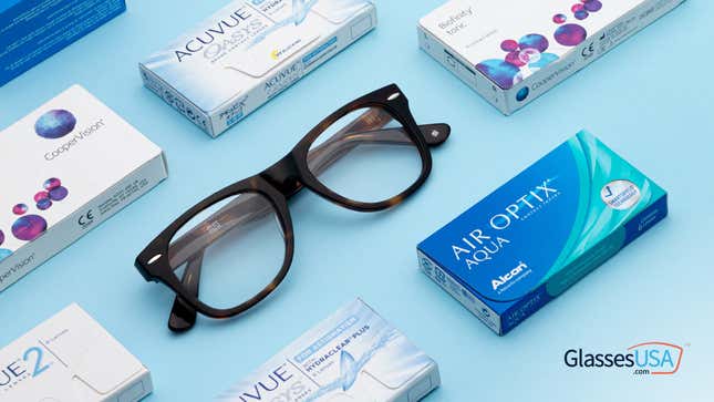 Spend $120 on Contacts, Get a Pair of Glasses Free | GlassesUSA | Promo Code FREE-GLASSES