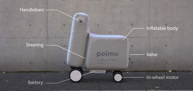 Image for article titled This Inflatable Scooter Is Very Clever And Is Everything That Folding Bikes Wished They Were