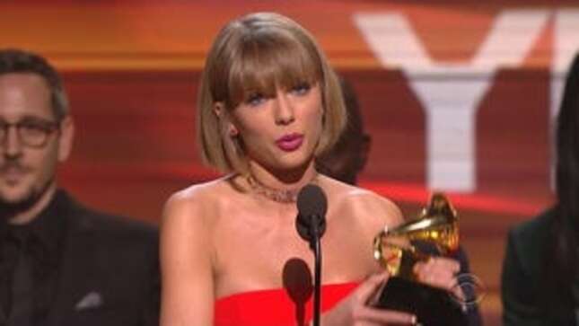 Taylor Swift Responds to Kanye West's 'I Made That Bitch Famous' Rap in Her Grammy Speech