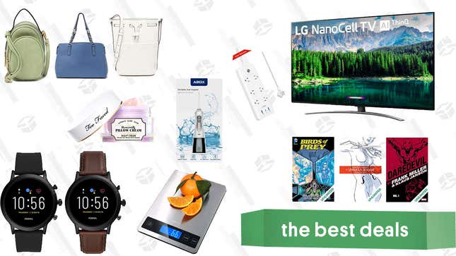 Image for article titled Monday&#39;s Best Deals: LG 4K TV, Nordstrom Rack Handbag Sale, Anker PowerPort Strip, Fossil Watches, and More