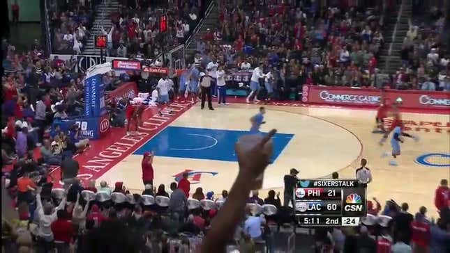 Clippers Throttling 76ers; Here's An Example Of Their Brutal Nature