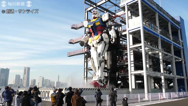 Image for article titled Japan&#39;s Newest Life-Sized Gundam Officially Unveiled