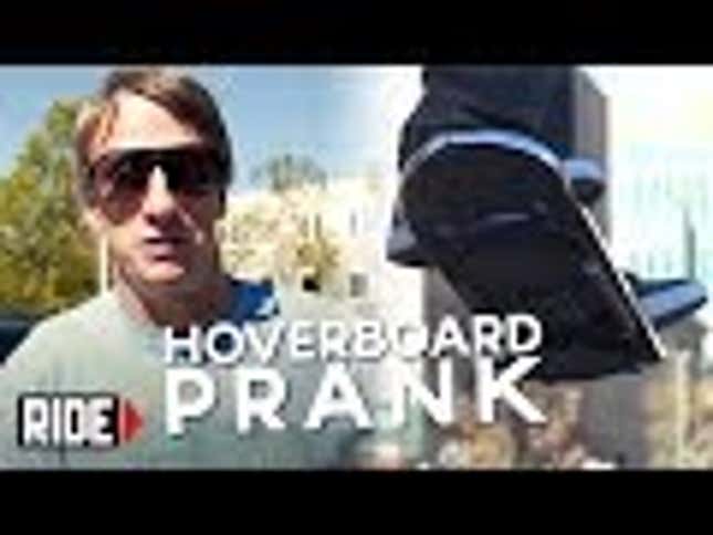 Tony Hawk Explains the <em>Back to the Future</em> Hoverboard Prank