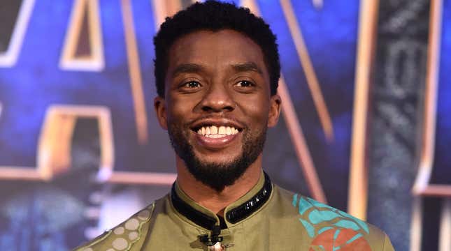 Chadwick Boseman attends the Marvel Studios’ Black Panther Global Junket Press Conference on January 30, 2018, in Beverly Hills, California. 