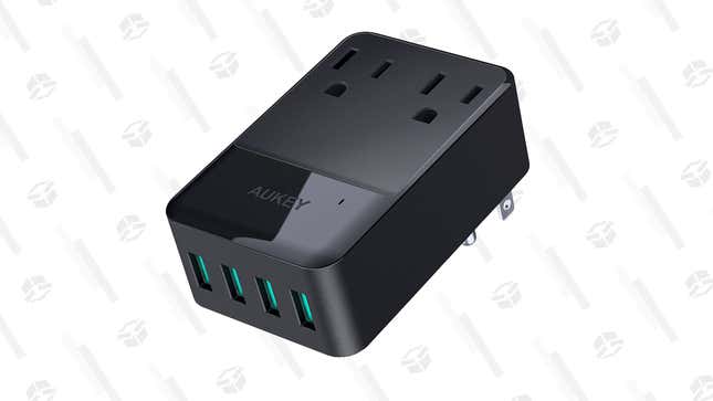 AUKEY Wall Charger with 2 Outlets and 4 USB Ports | $11 | Amazon | Use the promo code 8US35ZN2 at checkout