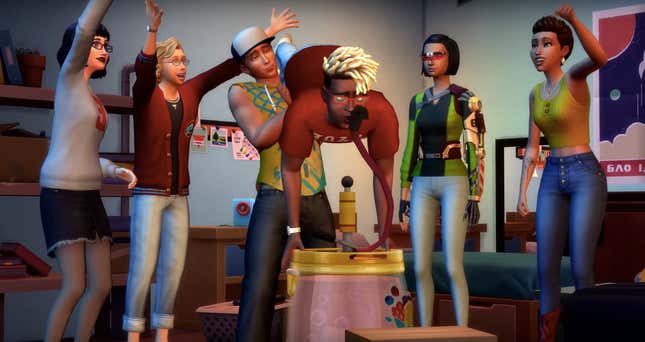 Image for article titled Finally The Sims 4 Gets College, And &#39;Juice Pong&#39;