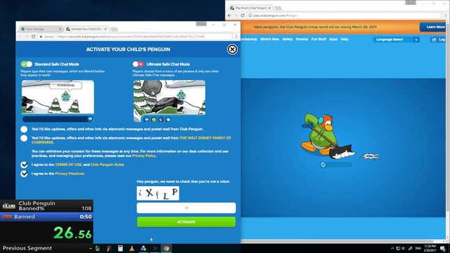 People Are Racing To See How Fast They Can Get Banned From <i>Club Penguin</i><em></em>