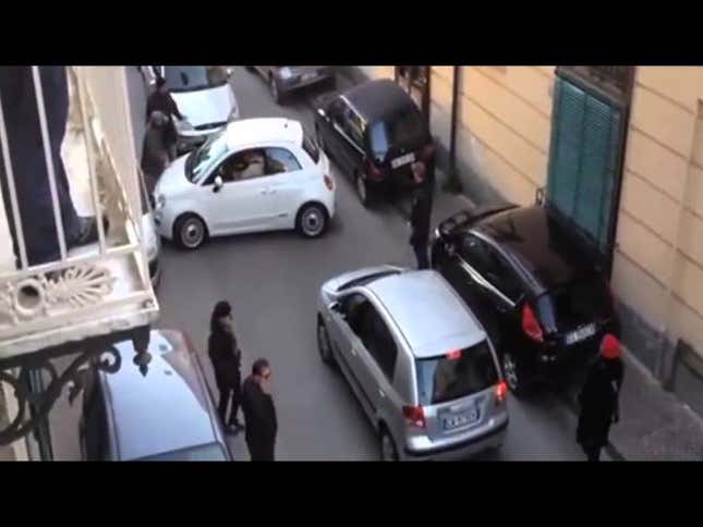 This Italian Parking Fiasco Video Is Too Good To Be True, Right?