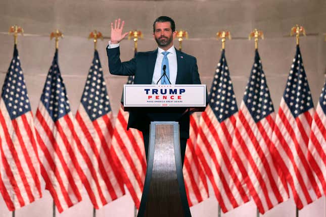 Image for article titled Was Donald Trump Jr. on Cocaine? And Other Questions From the First Day of the Republican National Convention