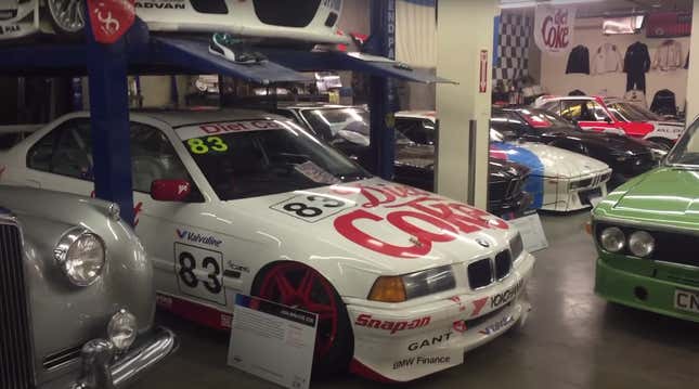 Image for article titled This Guy&#39;s Personal Garage Is An Amazing BMW Race Car Retirement Home