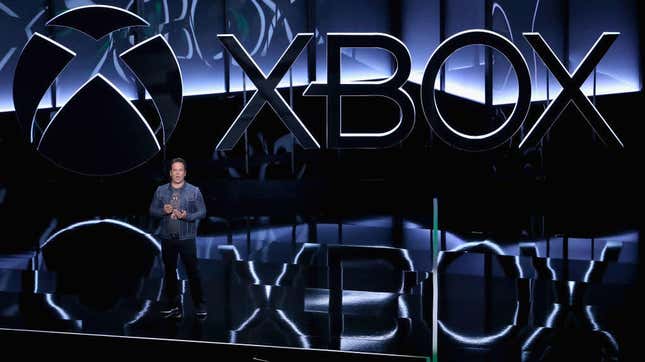 Xbox chief Phil Spencer addresses the crowd at the 2018 Xbox E3 briefing