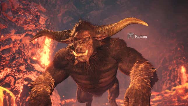 Image for article titled Monster Hunter World Finally Adds Rajang, A Notorious Ape That Will Smack Your Teeth Out
