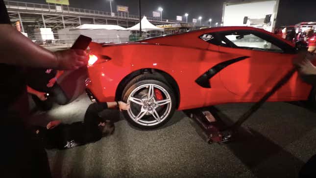 Image for article titled Someone Already Broke A Modified 2020 Corvette At The Drag Strip