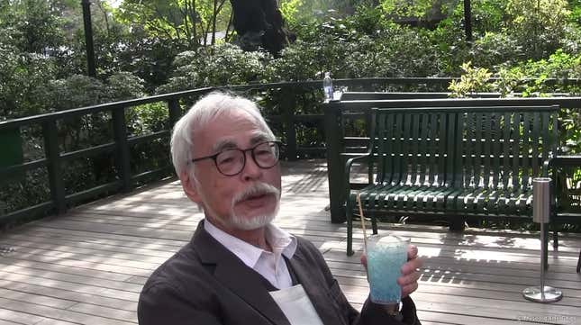 Image for article titled Let&#39;s Watch Hayao Miyazaki Have An Ice Cream Float