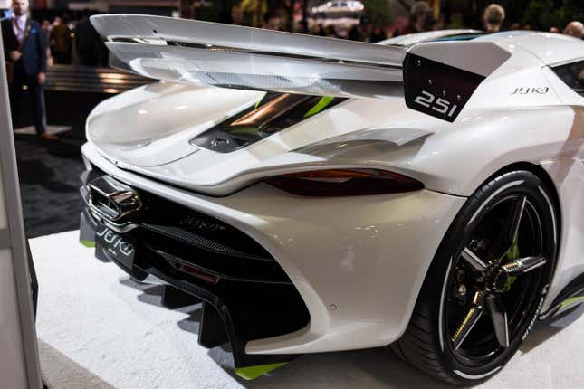 Image for article titled The Koenigsegg Jesko's Wing Is Big and Absurd and I'm Obsessed With It