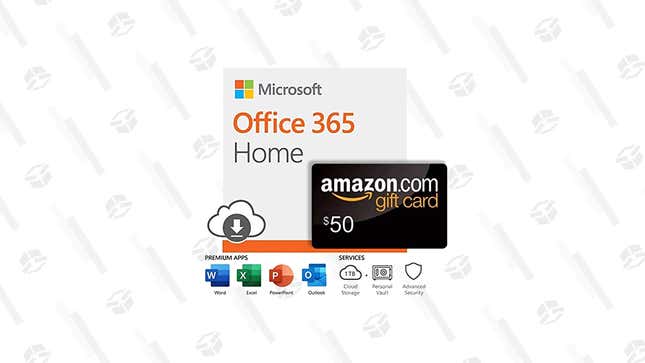 Microsoft Office 365 Home Yearlong Subscription Plus $50 Amazon Gift Card | $100 | Amazon