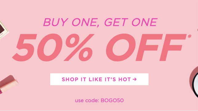 Buy One, Get One 50% Off | Tarte Cosmetics | Promo code BOGO50