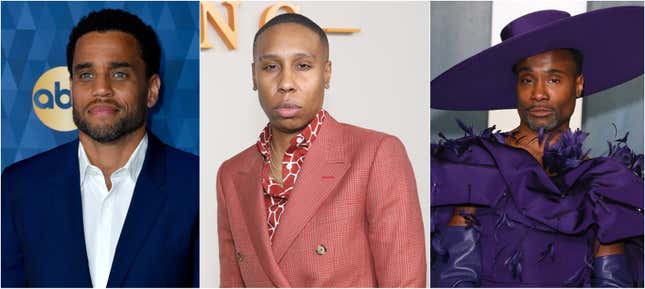 From L to R: Michael Ealy, Lena Waithe and Billy Porter are among the stars involved in a a few virtual events this weekend.