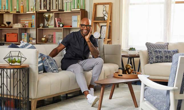 Queer Eye Culture Expert Karamo Brown in FAMU’s redesigned student lounge. 