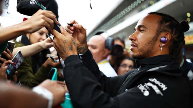 Lewis Hamilton before the Mexican Grand Prix. 