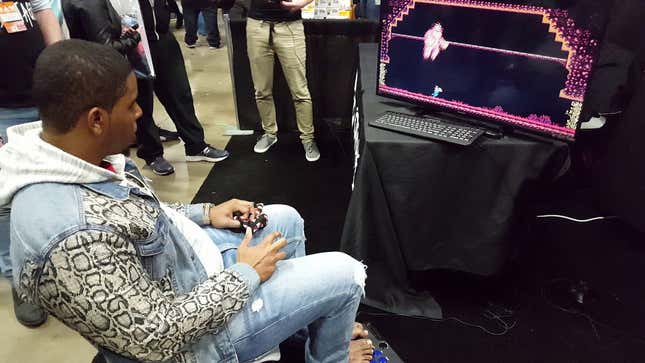 Guy Plays Retro Indie Game <i>The Messenger</i> Using Only His Feet