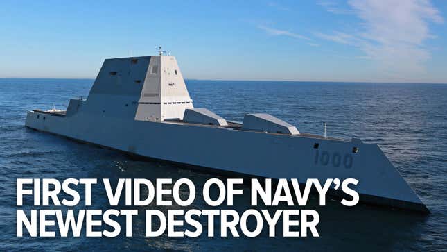 La Marina de Estados Unidos enseña por primera vez en vídeo a su destructor más avanzado