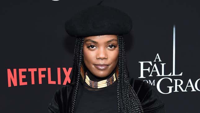 Novi Brown attends the premiere of Tyler Perry’s “A Fall From Grace” at Metrograph on January 13, 2020, in New York City.