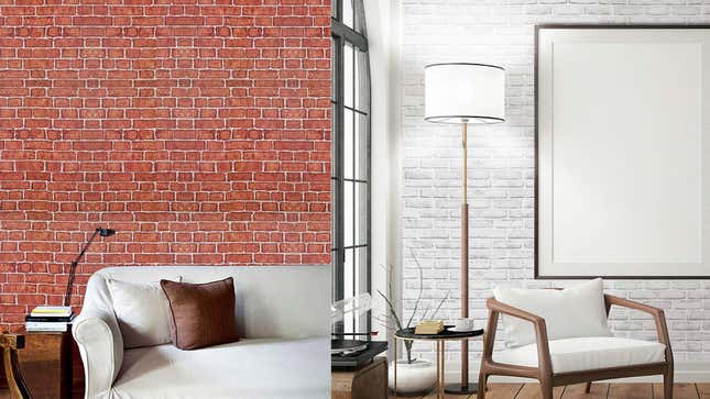 Coavas Brick Wallpaper Adhesive Sticker Paper | $10 | Amazon | Promo code M25JJ82H