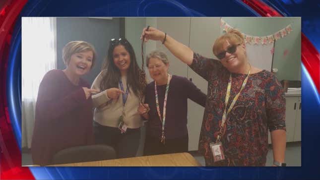 Image for article titled Photos Surface of Teachers at a California School Laughing and Smiling With a Noose in Hand