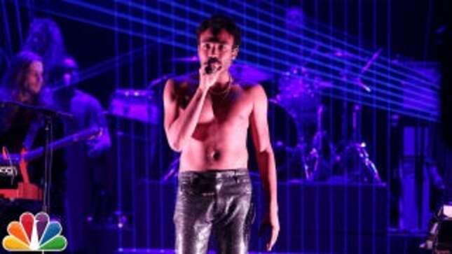 Watch a Shirtless, Wailing Childish Gambino Bring Funk to The Tonight Show<em></em>