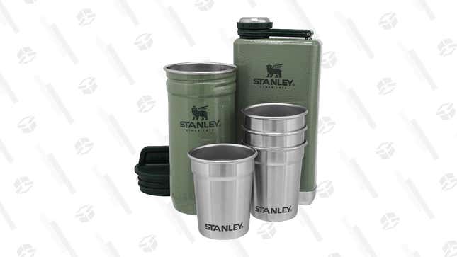 Stanley White Adventure Shot Glass And Flask Set | $19 | Amazon 
