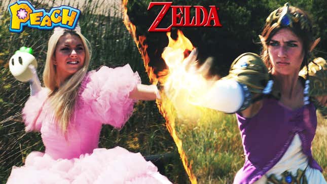 Peach vs Zelda Fight Is Not For Children's Eyes