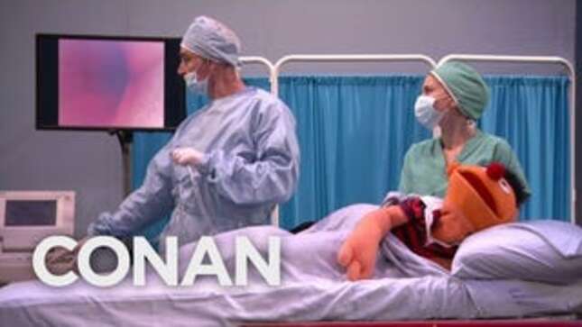 <i>Sesame Street</i>'s Ernie Gets a Colonoscopy, Makes Gay Joke on <i>Conan</i>