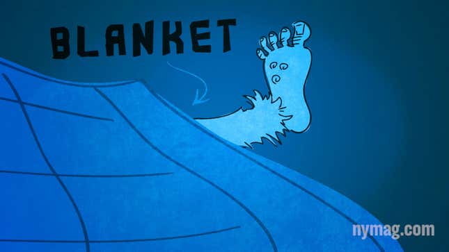 Fall Asleep Faster by Sticking One of Your Feet Outside of Your Covers