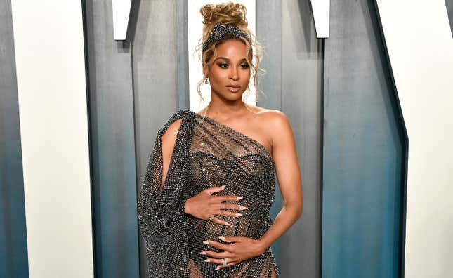 Ciara attends the 2020 Vanity Fair Oscar Party hosted by Radhika Jones on February 09, 2020, in Beverly Hills, Calif.