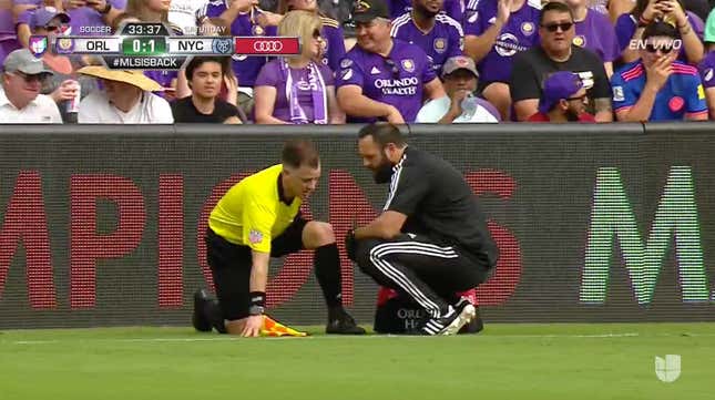 MLS Linesman Was The First Substitution Of The Game He Was Officiating