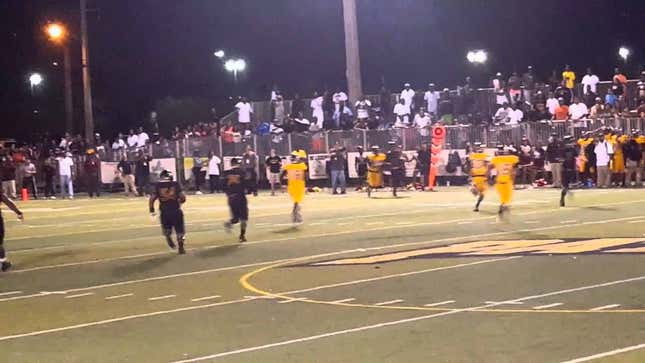Errant Throwaway Hits Cheerleader In Face